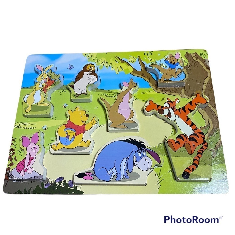 Melissa & Doug Winnie the Pooh Puzzle Block Wooden Kids Toy